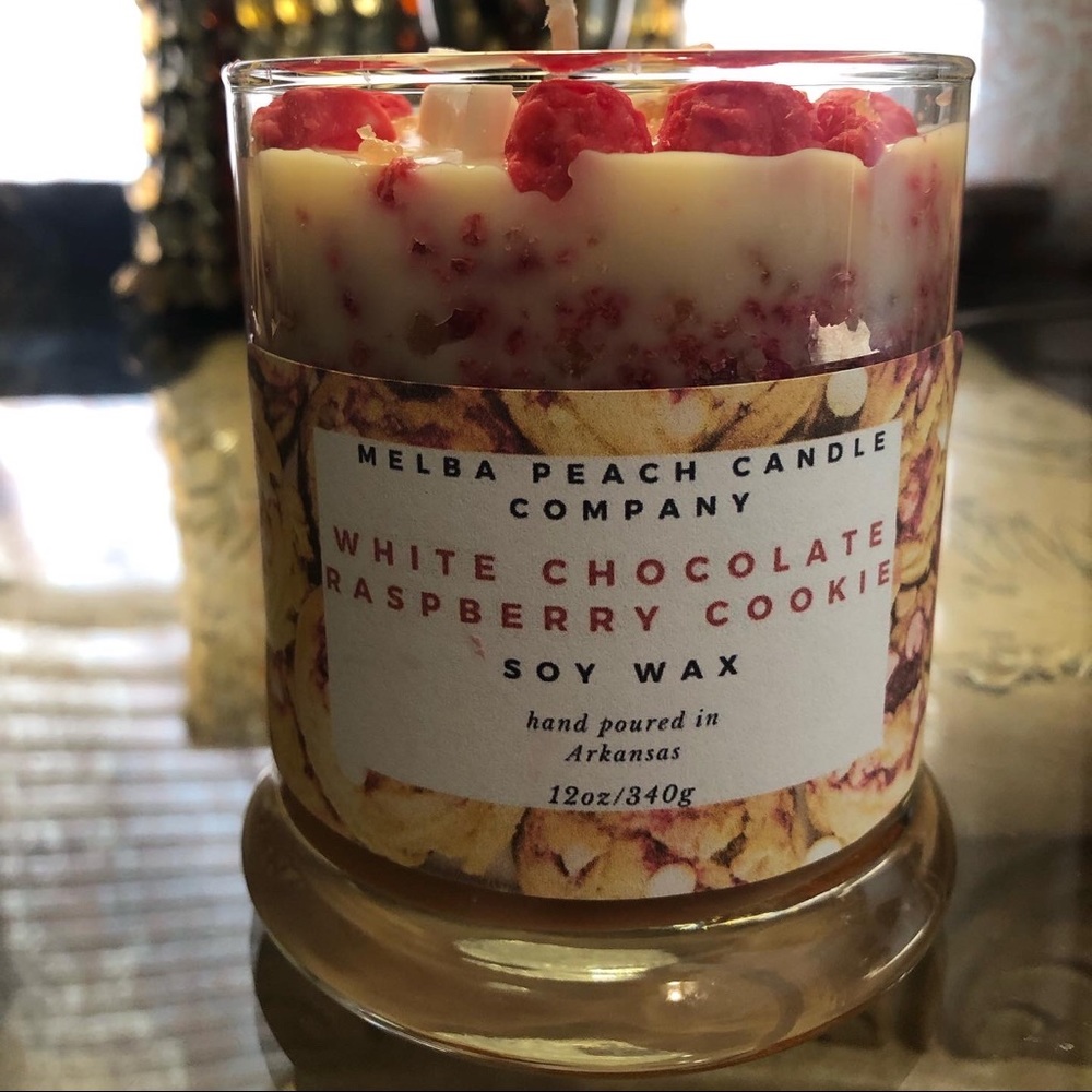 White Chocolate Raspberry Cookie Soywax Candle